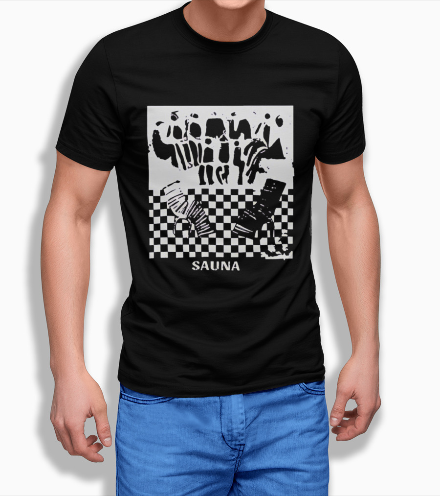 Finding Emily Sauna Angourie Rice Black And White Checkered T-Shirt
