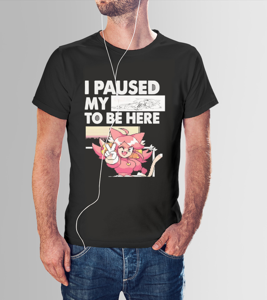 I Paused My Game To Be Here Mad Mew Mew Undertale Anime Girls T-Shirt