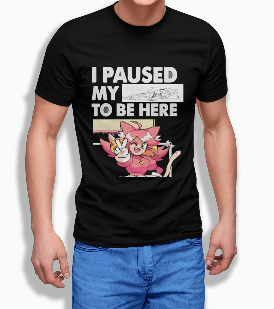 I Paused My Game To Be Here Mad Mew Mew Undertale Anime Girls T-Shirt