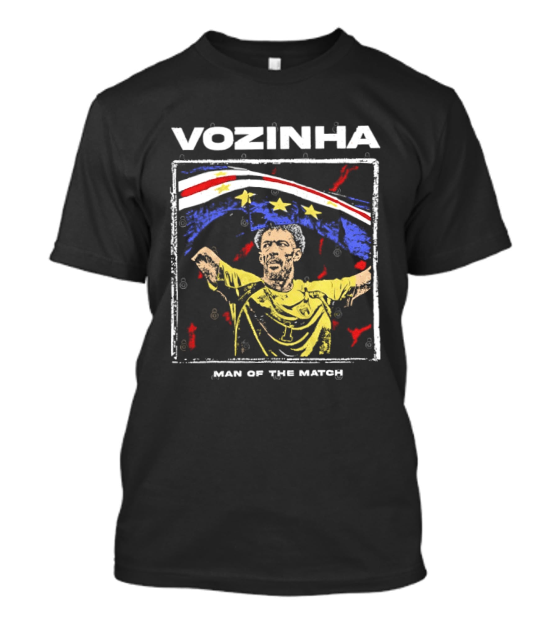 Vozinha Cape Verde National Football Team Man Of The Match T-Shirt