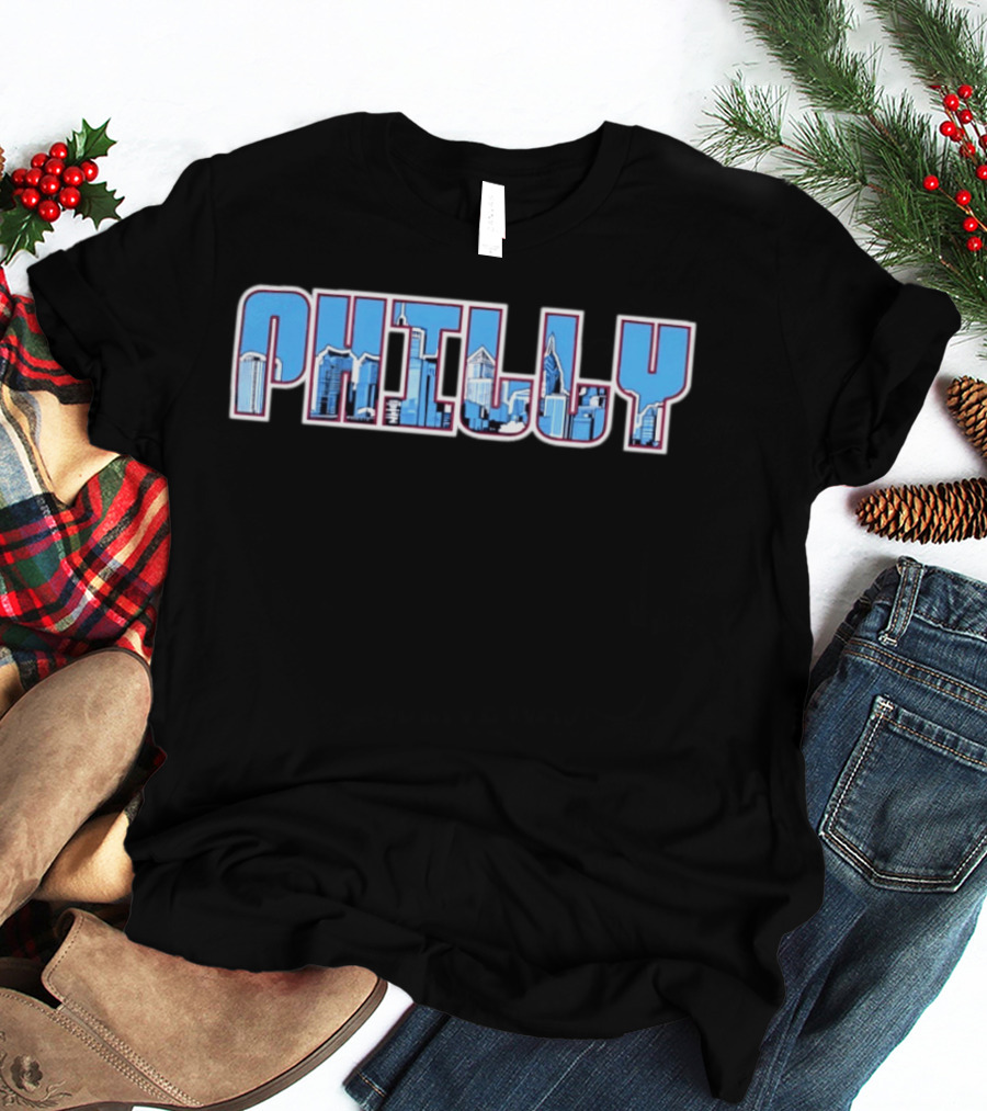 Philly Philadelphia Skyline Cityscape Urban Architecture T-Shirt