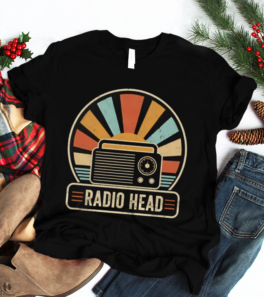 Radio Head Vintage Sunset Radio Vibes T-Shirt
