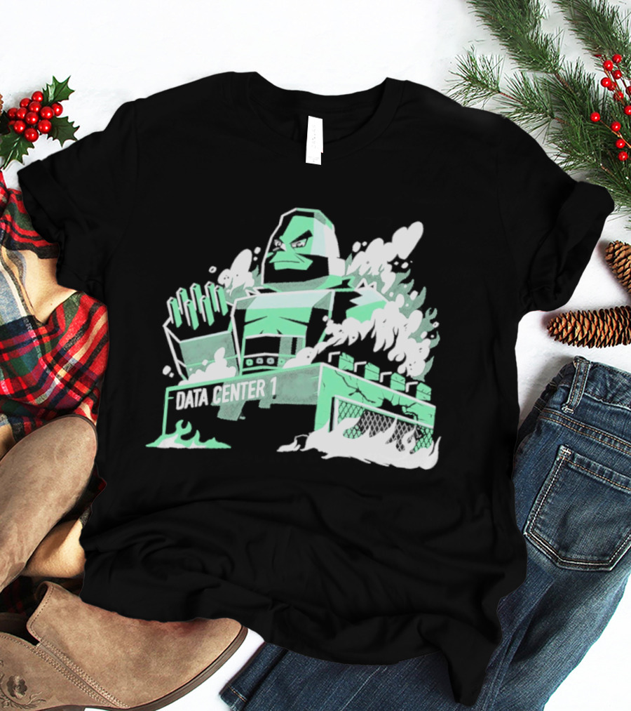 Data Center 1 Final Fantasy Avalanche AI Block Robot T-Shirt