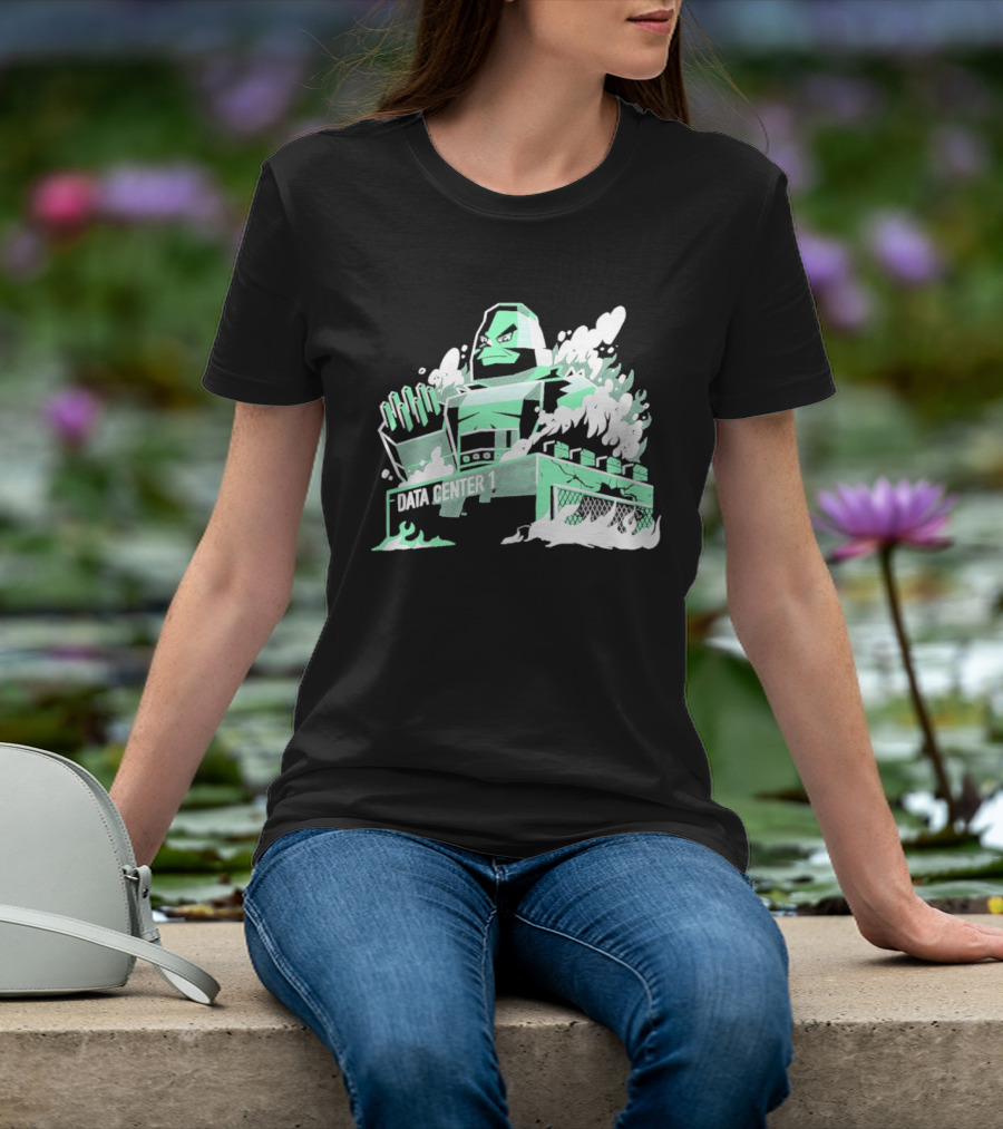 Data Center 1 Final Fantasy Avalanche AI Block Robot T-Shirt