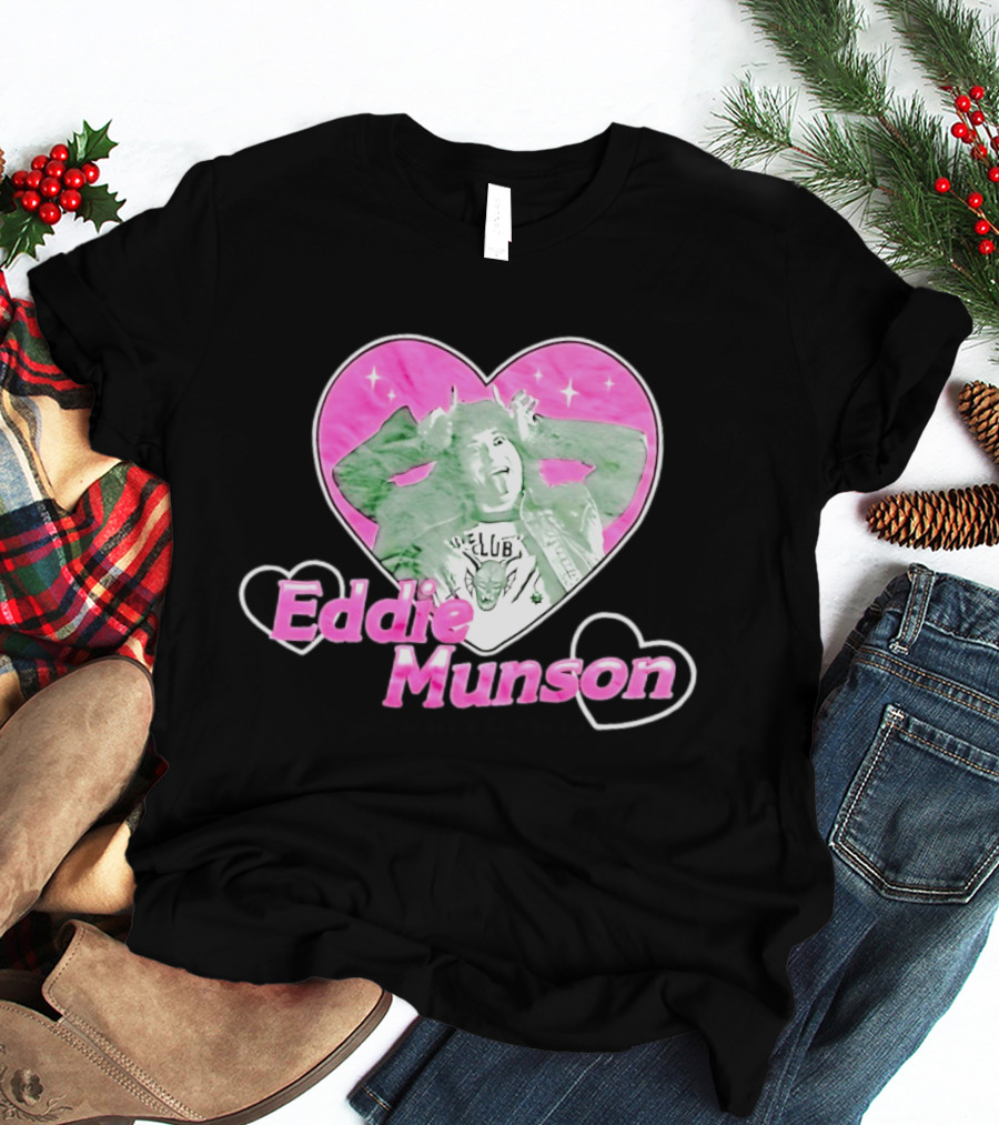 Eddie Munson Hellfire Club Heart Frame Stranger Things T-Shirt