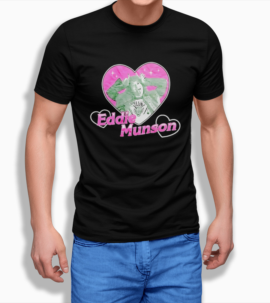 Eddie Munson Hellfire Club Heart Frame Stranger Things T-Shirt