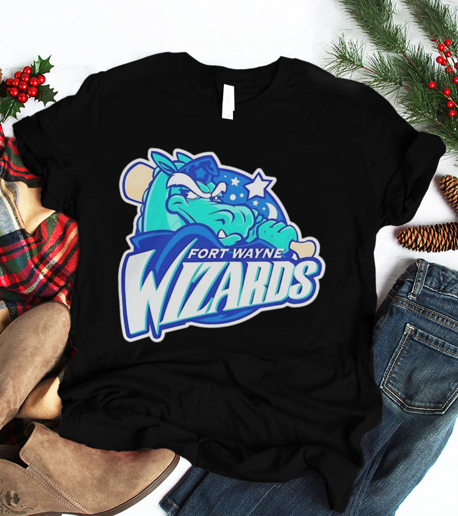Fort Wayne Wizards Crocodile Logo Minor League Baseball Team T-Shirt