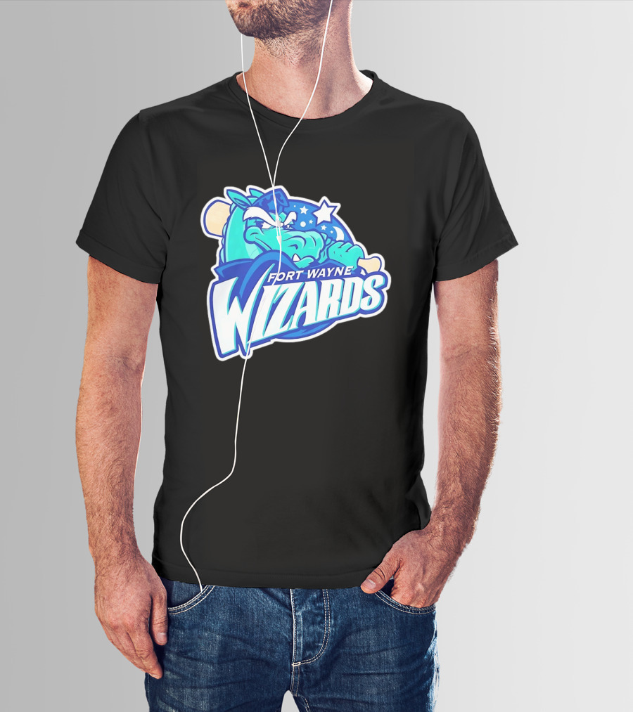 Fort Wayne Wizards Crocodile Logo Minor League Baseball Team T-Shirt