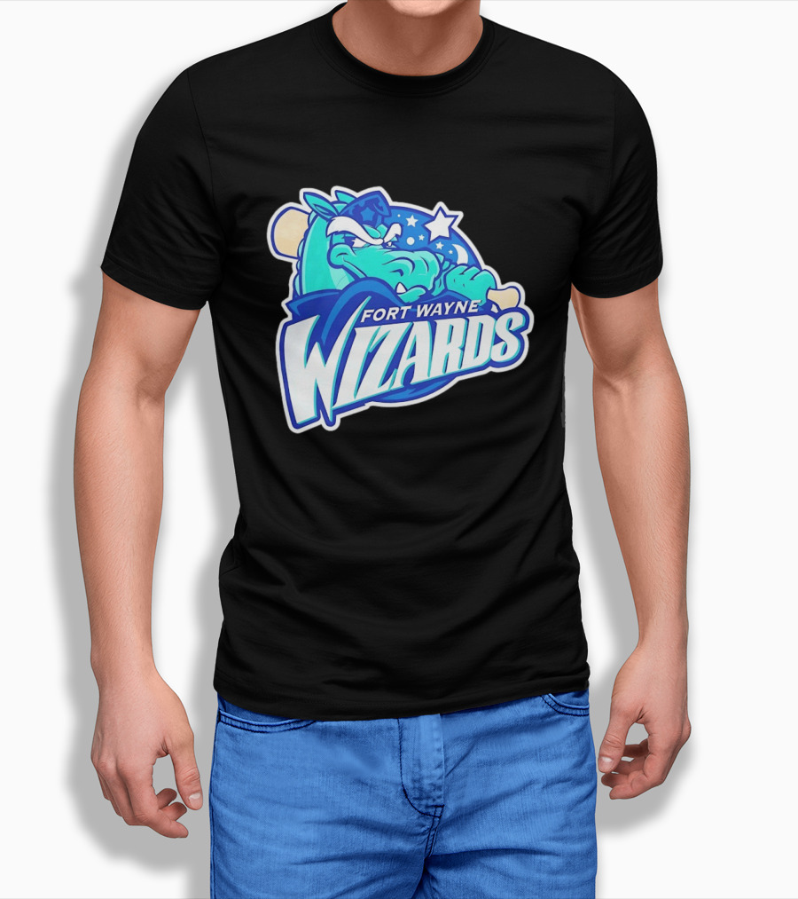 Fort Wayne Wizards Crocodile Logo Minor League Baseball Team T-Shirt