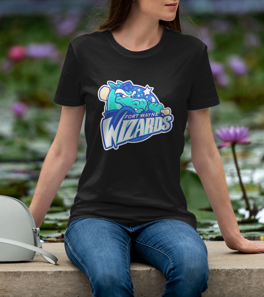 Fort Wayne Wizards Crocodile Logo Minor League Baseball Team T-Shirt