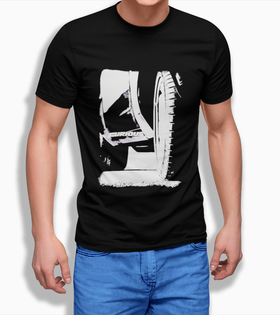 Furious 7 Universal City Studios Film Franchise Automotive Wheel Tire Rim T-Shirt