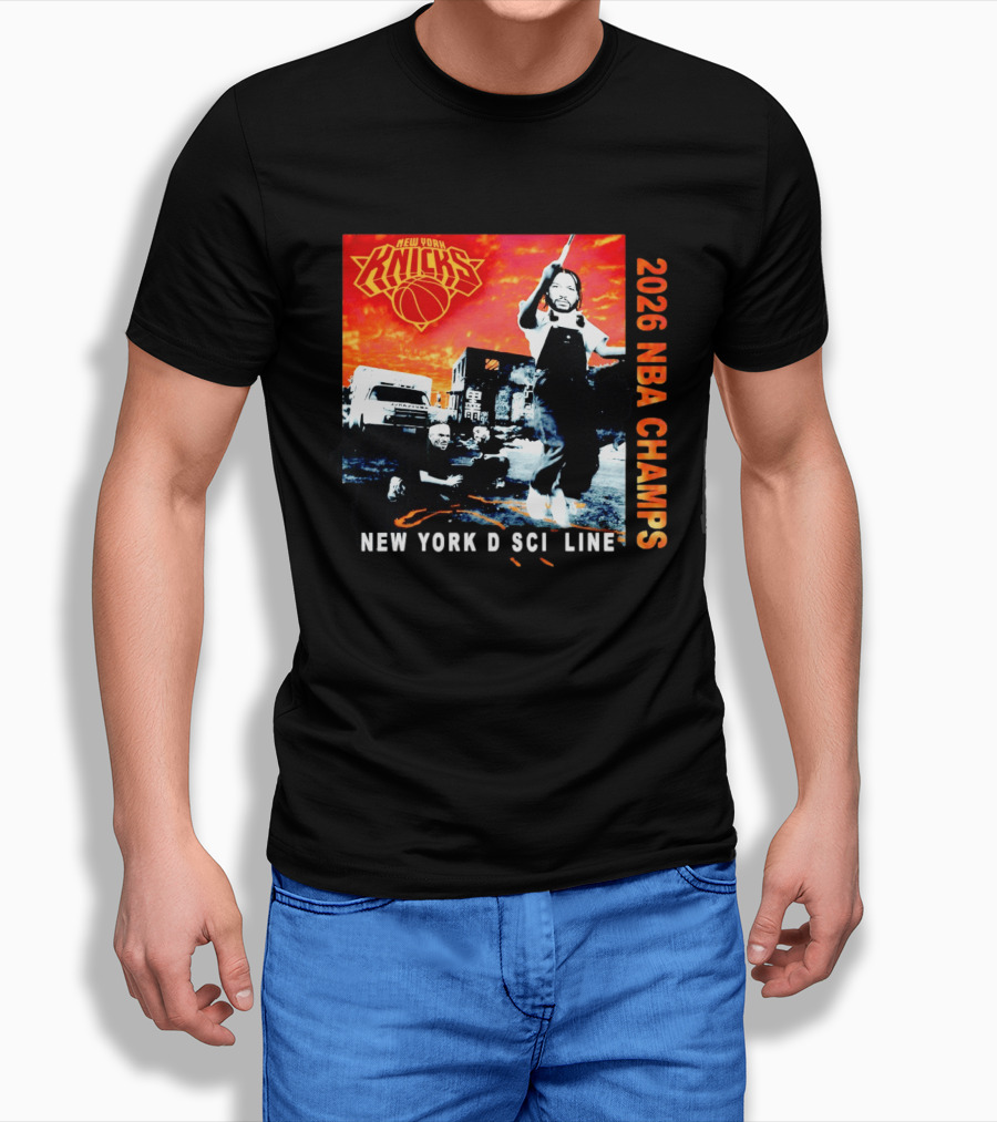 New York Knicks 2026 NBA Champs New York Discipline Rap Album T-Shirt