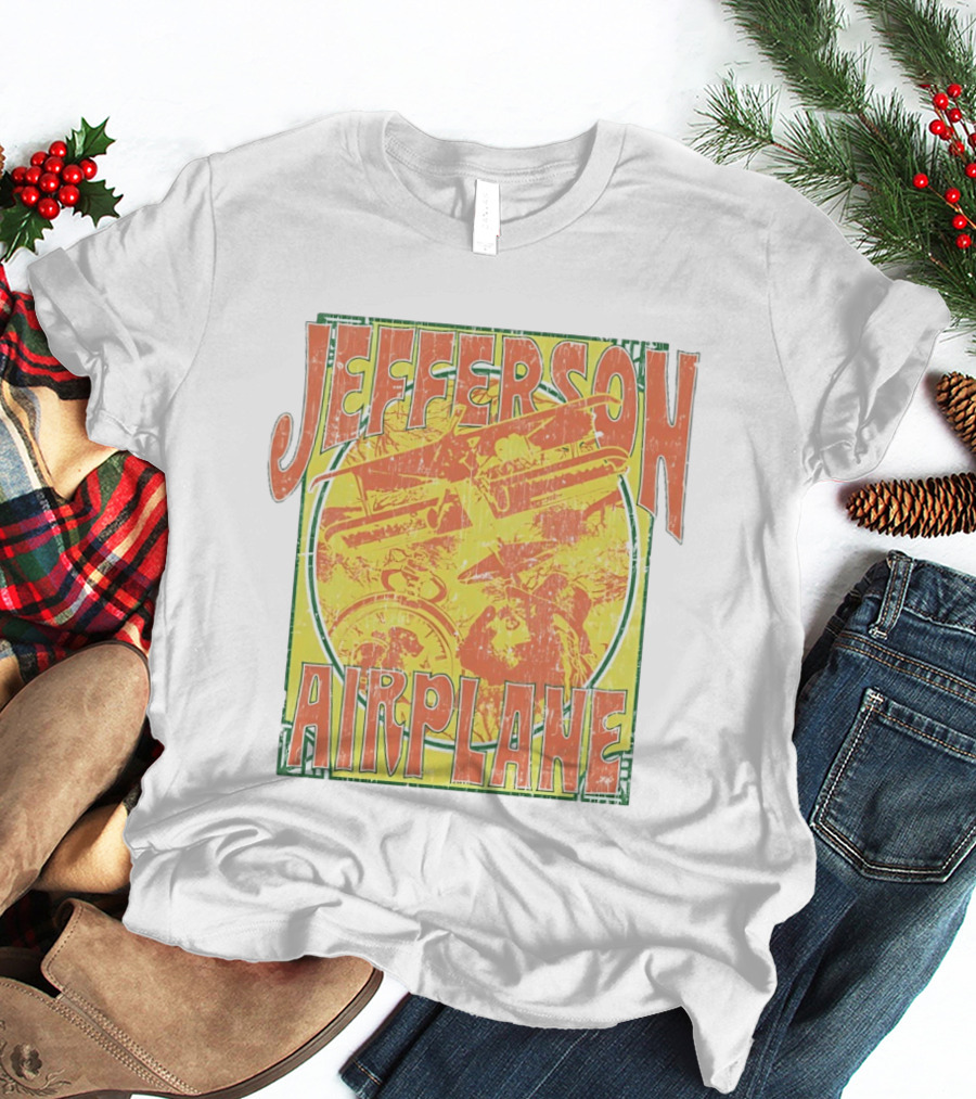 Jefferson Airplane Distressed Vintage Band Art Psychedelic 60s T-Shirt