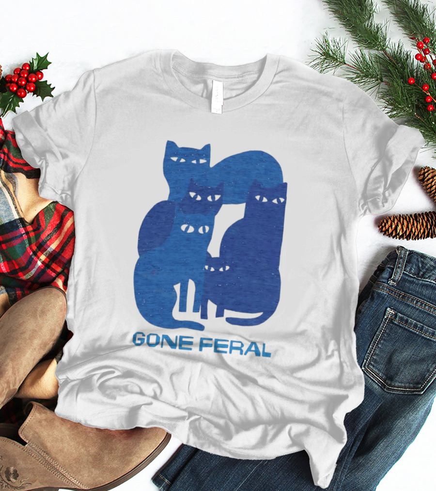 Gone Feral Cats Group T-Shirt
