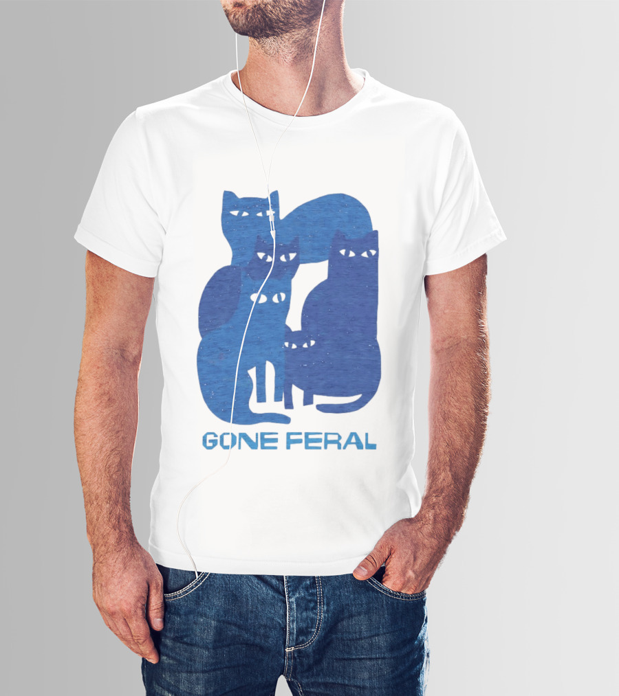 Gone Feral Cats Group T-Shirt