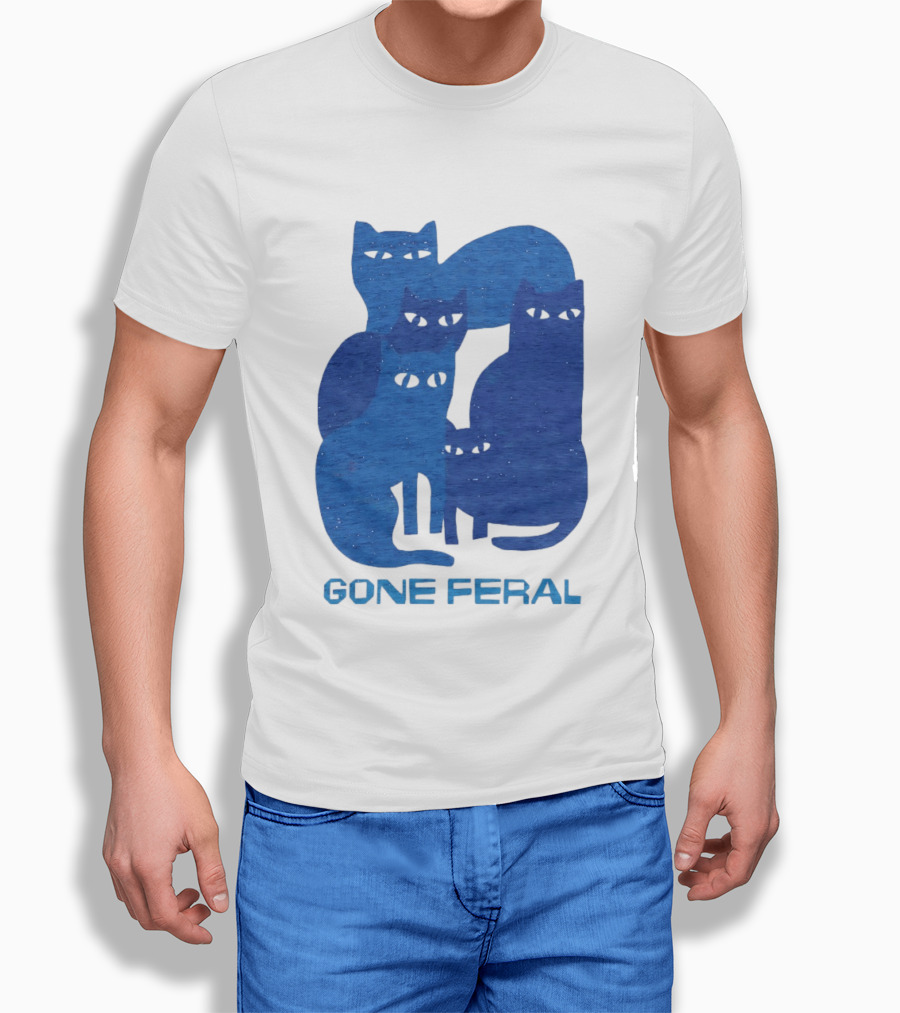 Gone Feral Cats Group T-Shirt