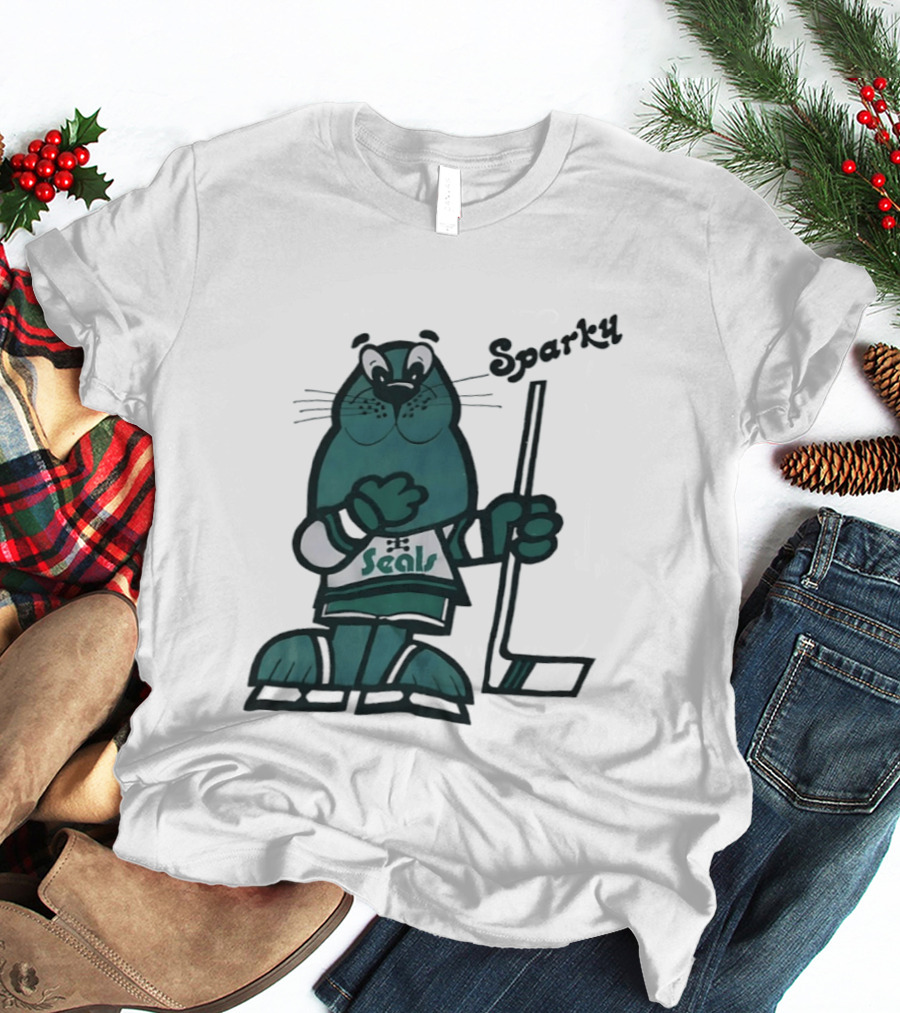 Sparky Seals Hockey Team California Golden Seals T-Shirt