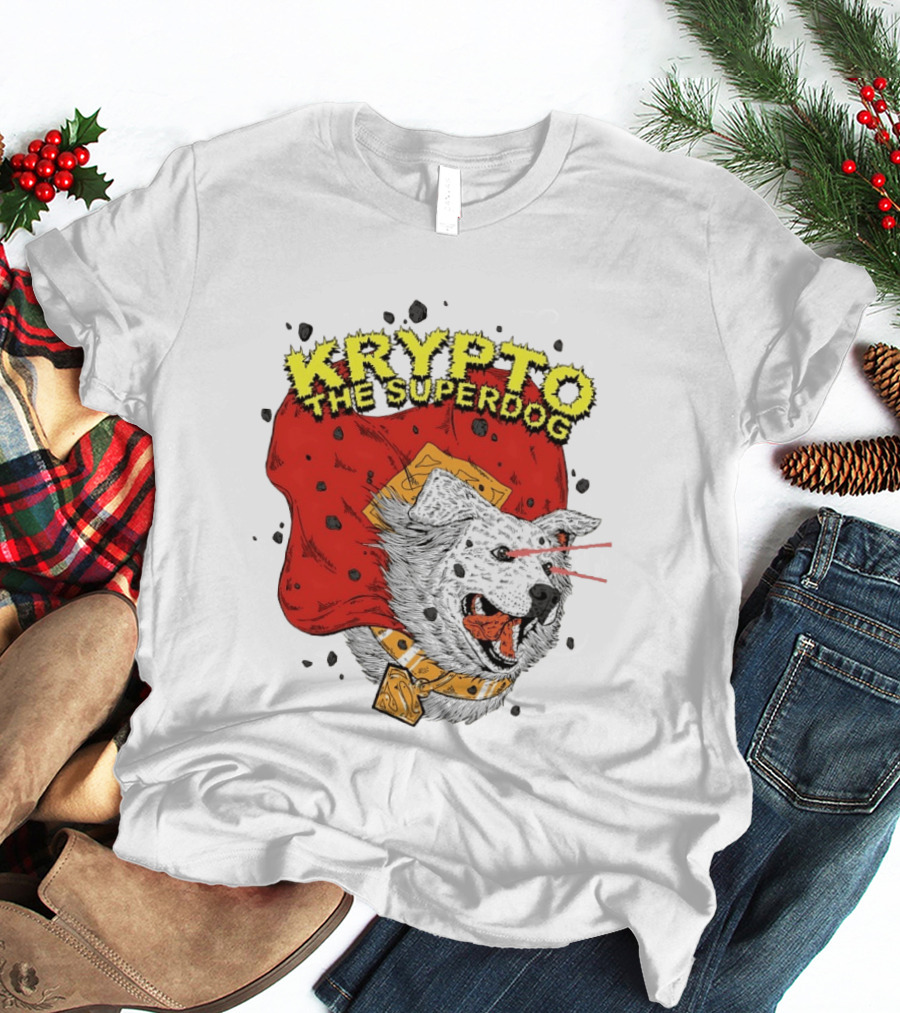 Krypto The Superdog DC Comics Superman Cape Laser Eyes T-Shirt