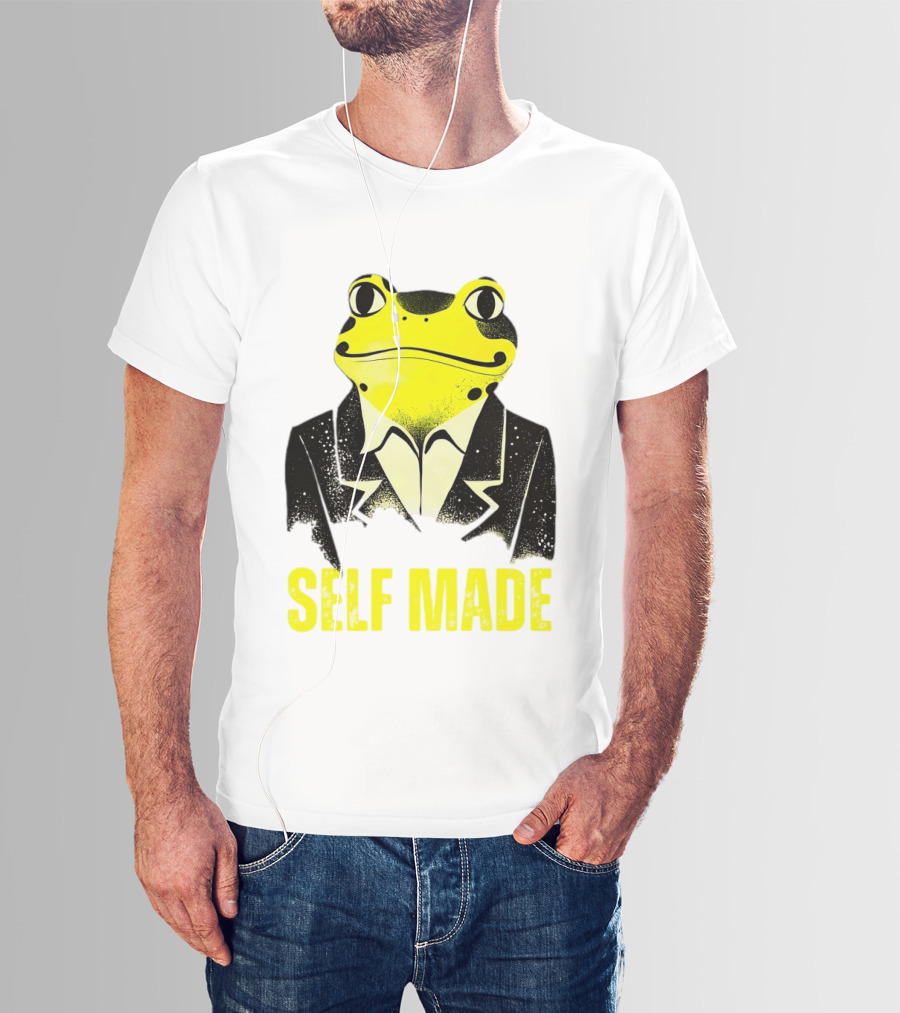 Frog In Business Suit Self Made T-Shirt