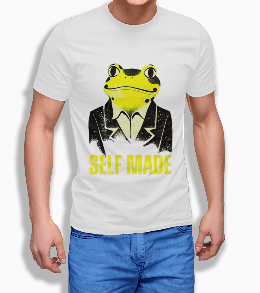 Frog In Business Suit Self Made T-Shirt