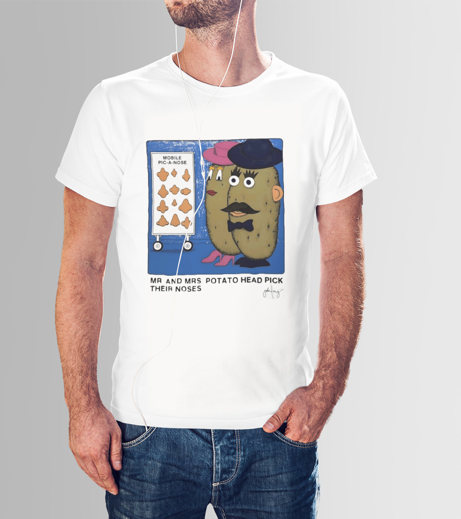 Mobile Pic A Nose Mr And Mrs Potato Head Pick Their Noses T-Shirt