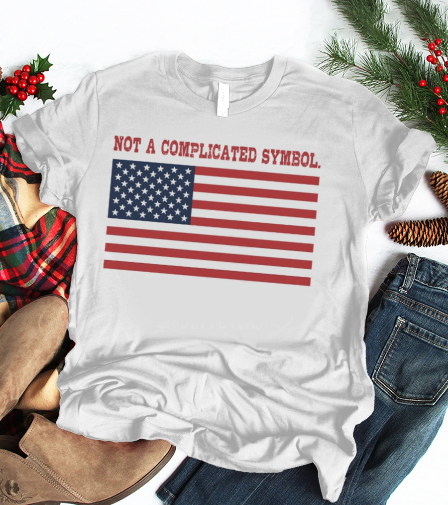 Not A Complicated Symbol United States Flag T-Shirt