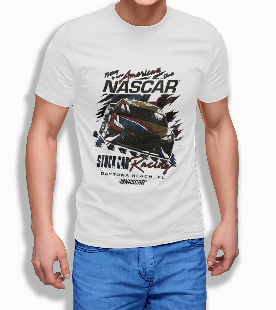 Nothing Is More American Than NASCAR Stock Car Racing In Daytona Beach FL #NASCAR T-Shirt