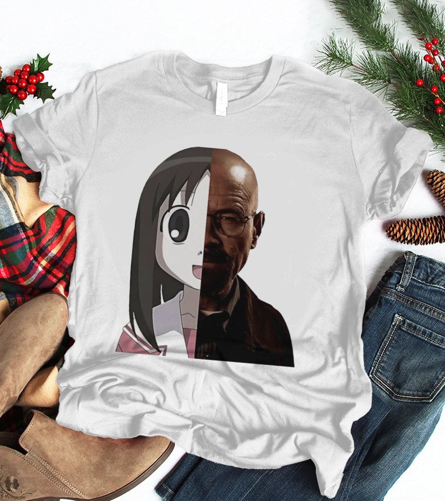 Walter White And Ayumu Kasuga Half Face Combo T-Shirt