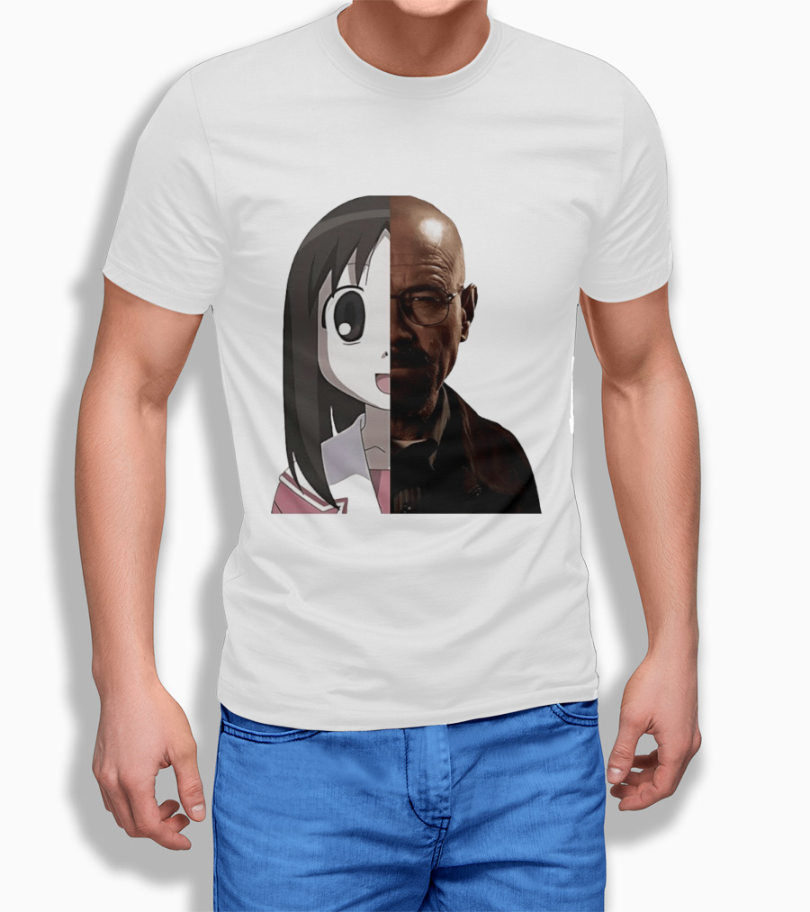 Walter White And Ayumu Kasuga Half Face Combo T-Shirt