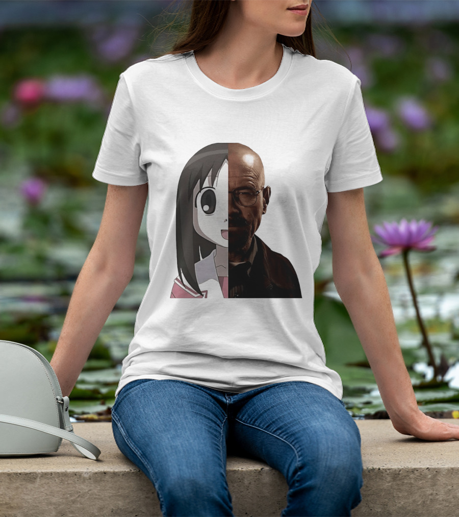Walter White And Ayumu Kasuga Half Face Combo T-Shirt