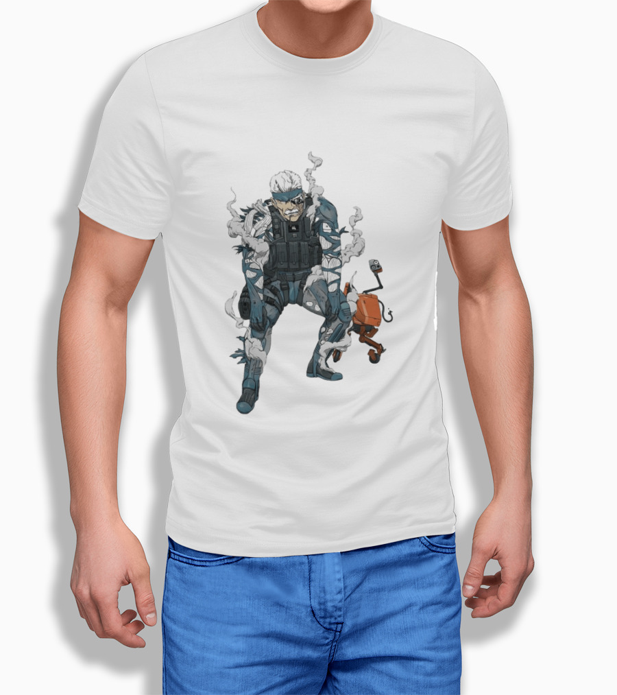 Metal Gear Solid Old Snake Konami Stealth Action Duo T-Shirt