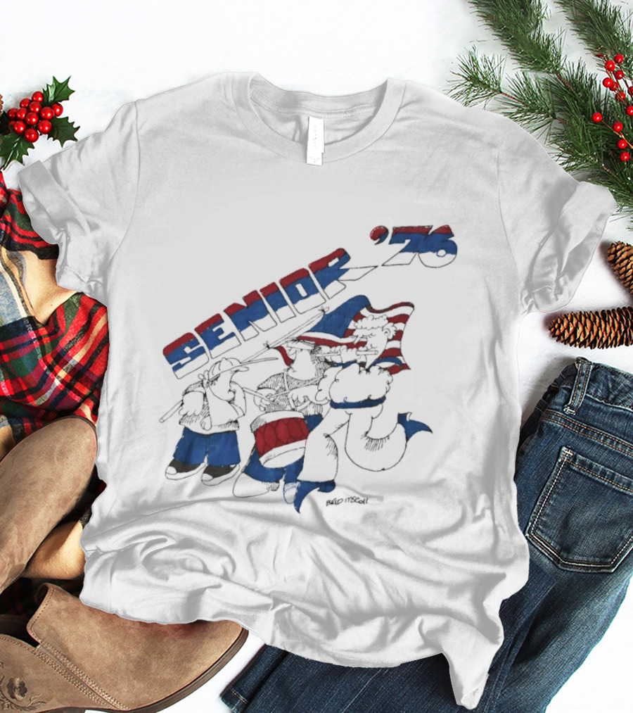 Senior 76 Brad Mccoll 1976 Bicentennial Celebration T-Shirt
