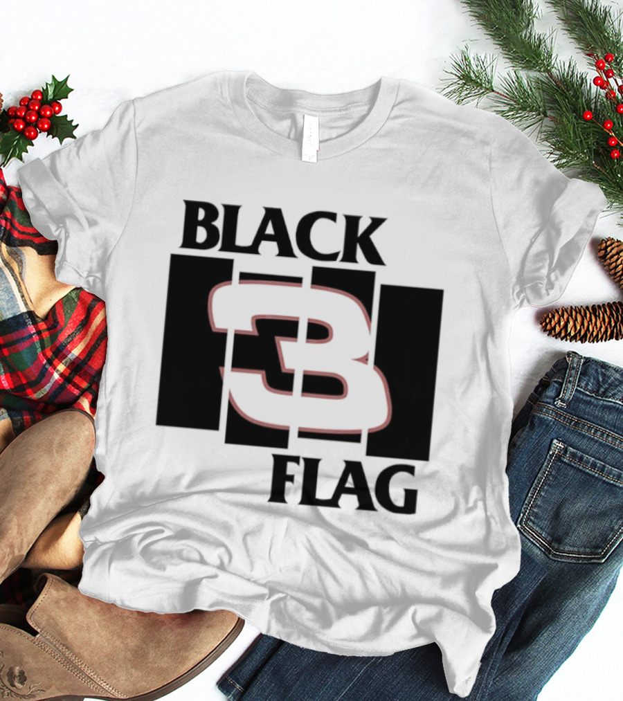 Black 3 Flag T-Shirt