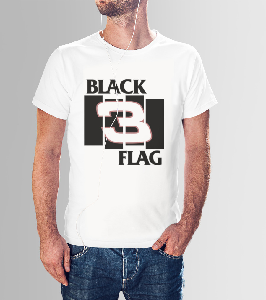 Black 3 Flag T-Shirt
