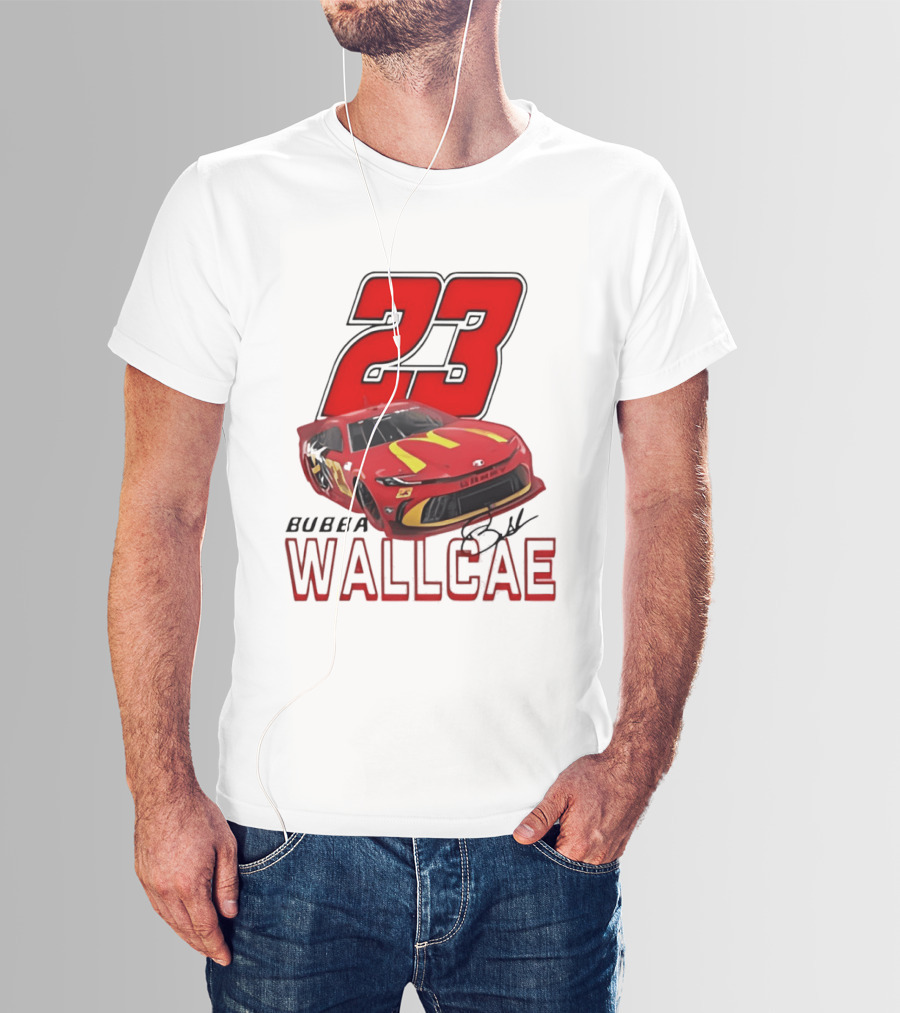 Bubba Wallace 23 Car NASCAR 23XI Racing T-Shirt