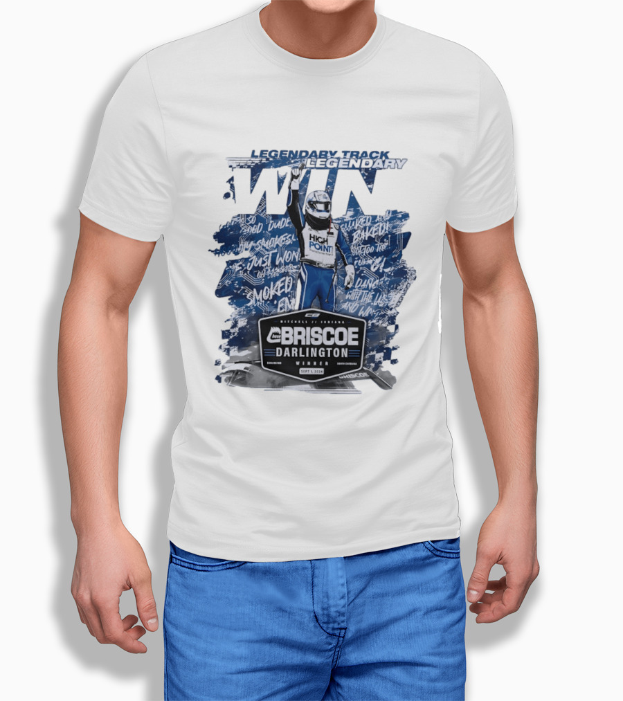Legendary Track Legendary Win Chase Briscoe Darlington Winner Sept 1 2024 Smoked Em T-Shirt