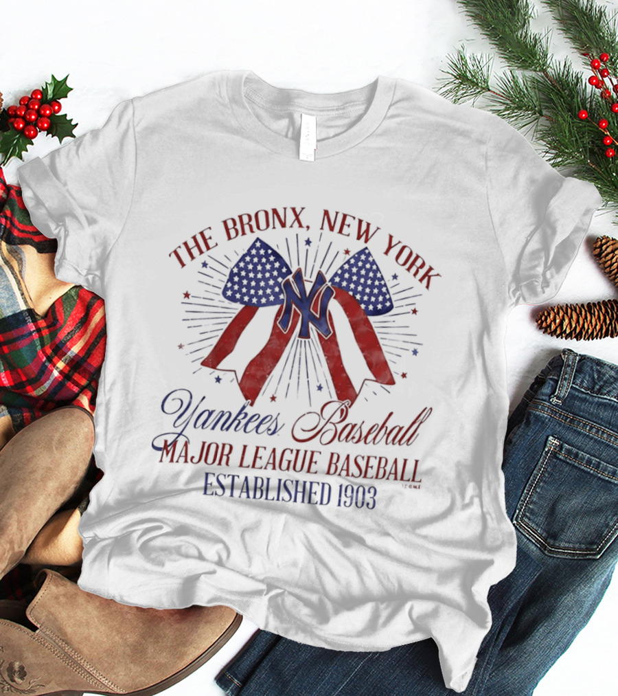 The Bronx New York Yankees Baseball Major League Established 1903 T-Shirt