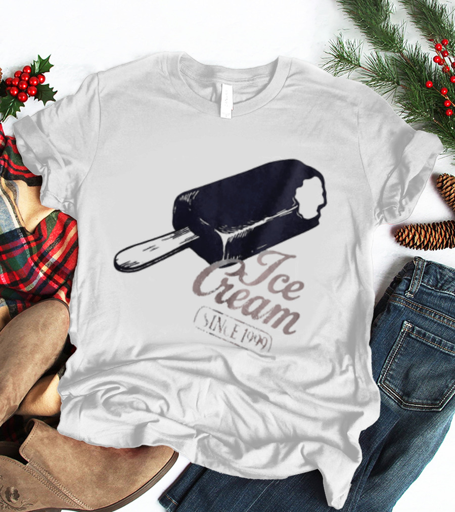 Ice Cream Popsicle Since 1999 Retro Dessert Delight T-Shirt