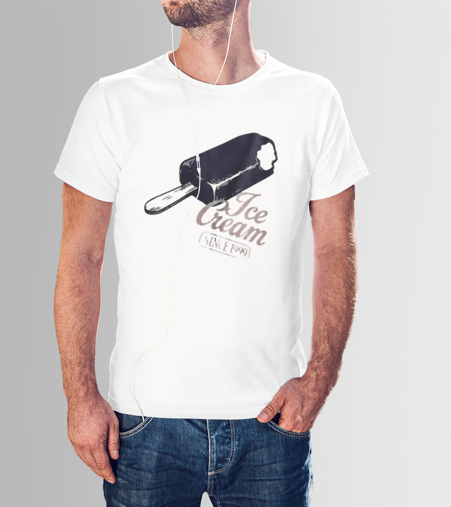 Ice Cream Popsicle Since 1999 Retro Dessert Delight T-Shirt