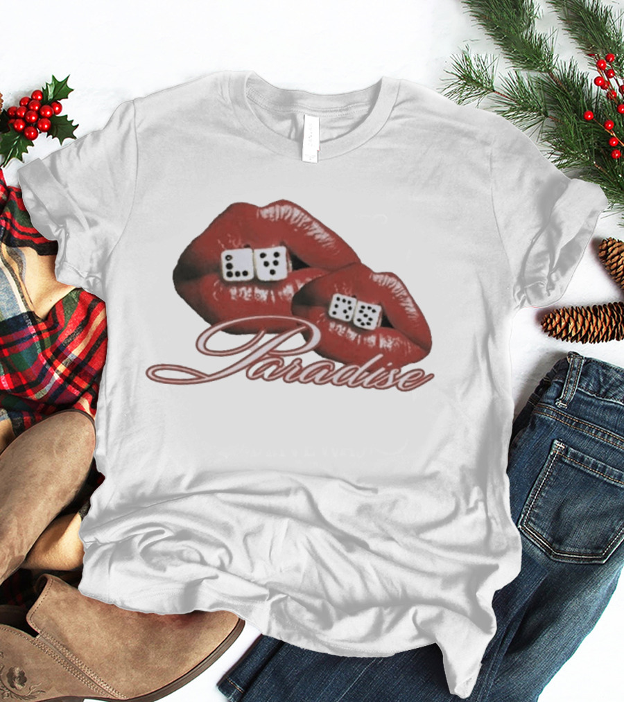Isaiah Falls LVRS Paradise Red Lips Dice T-Shirt