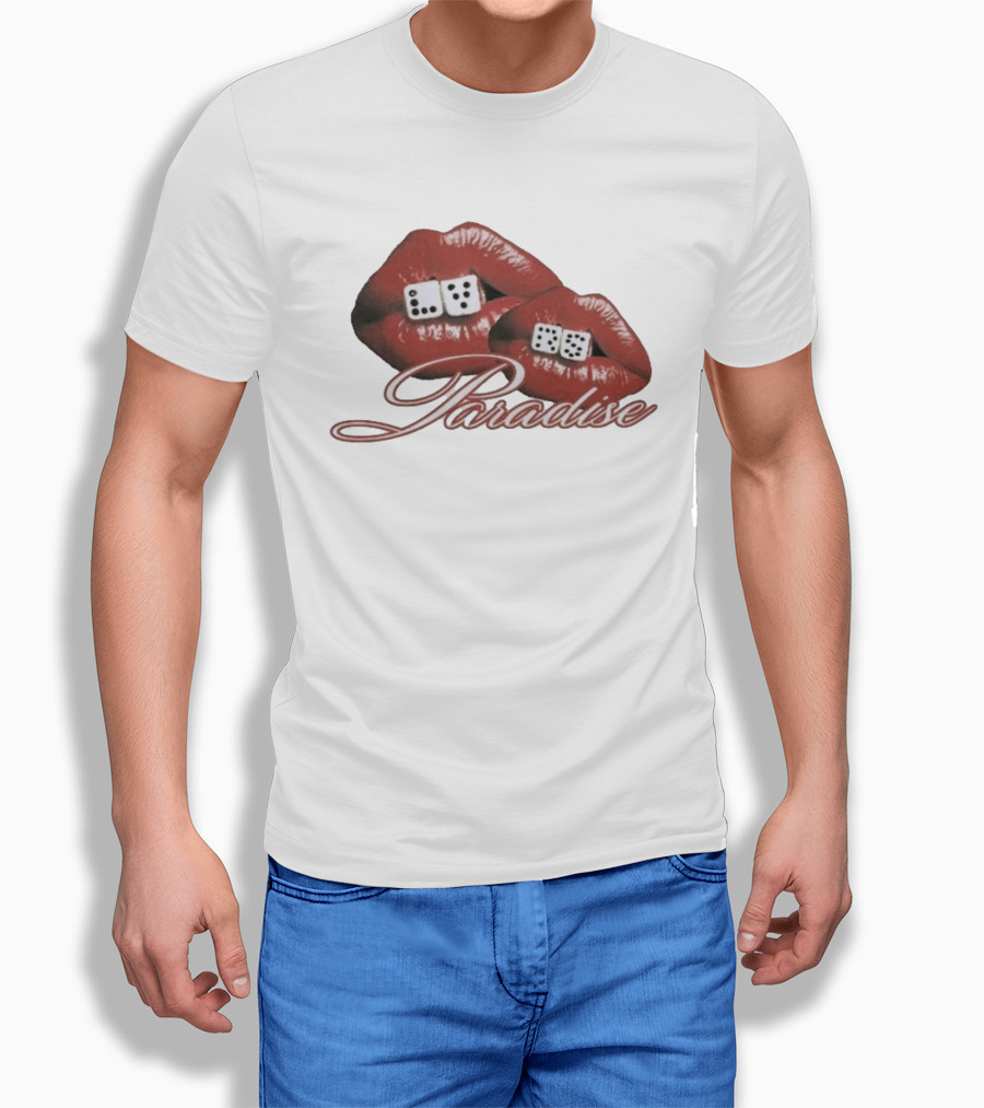 Isaiah Falls LVRS Paradise Red Lips Dice T-Shirt