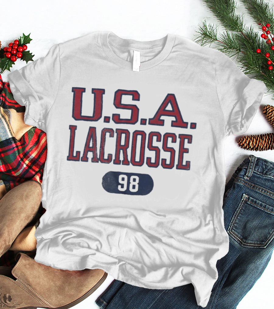U.S.A. Lacrosse 98 Sports Team Authentic T-Shirt