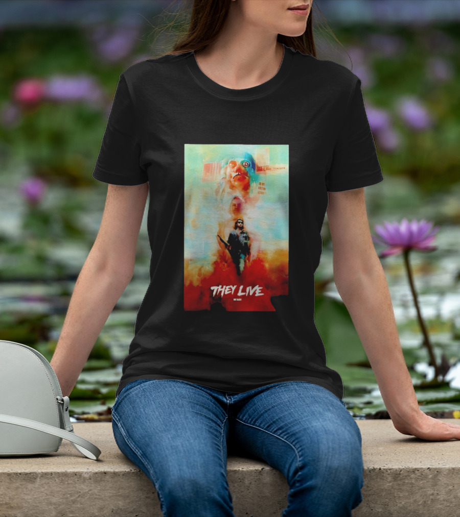 They Live John Nada Sci Fi Surreal Movie Film T-Shirt