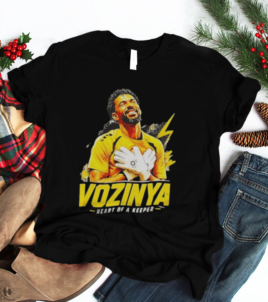 Vozinya Heart Of A Keeper Cape Verde Football Goalkeeper T-Shirt