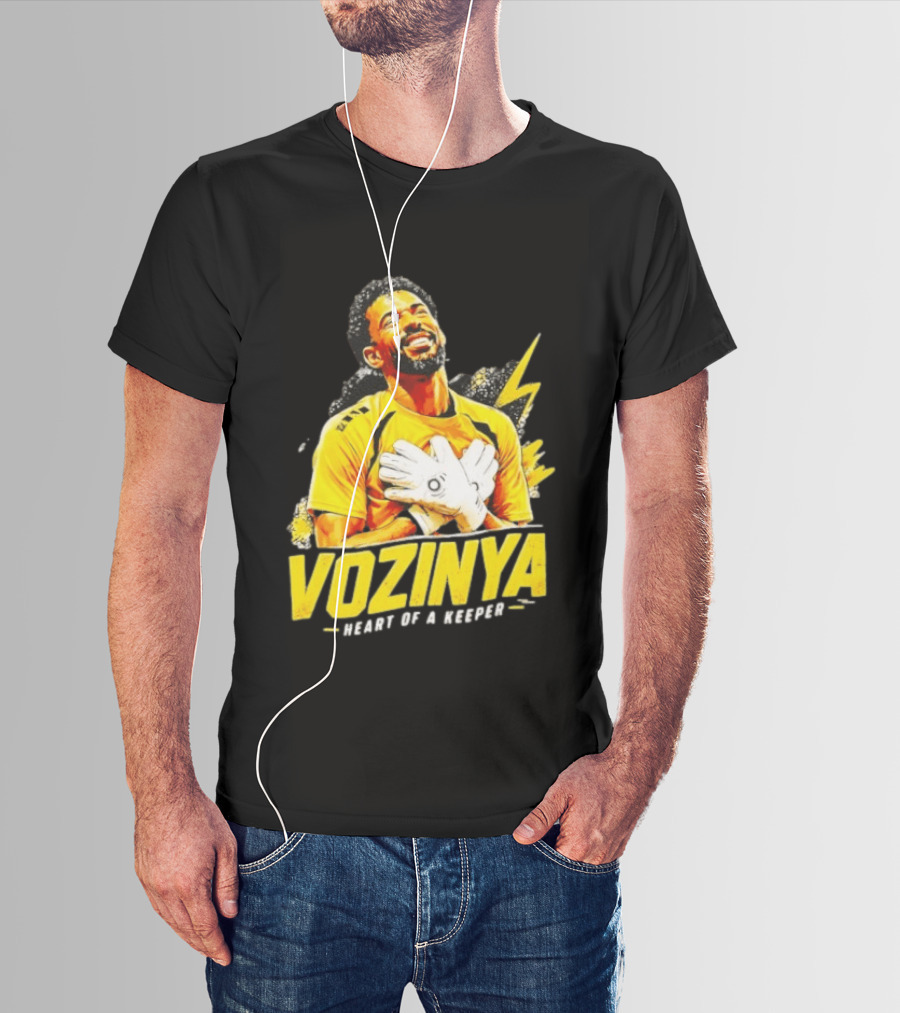 Vozinya Heart Of A Keeper Cape Verde Football Goalkeeper T-Shirt