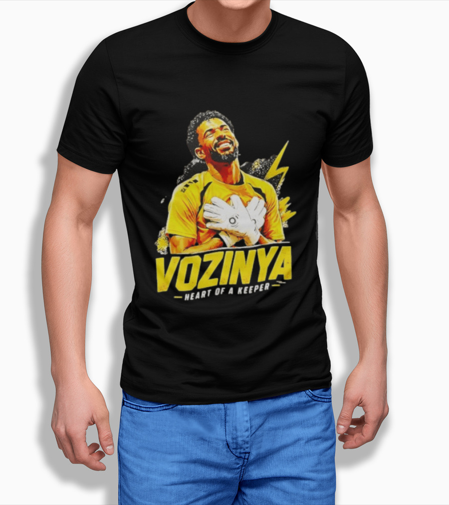 Vozinya Heart Of A Keeper Cape Verde Football Goalkeeper T-Shirt