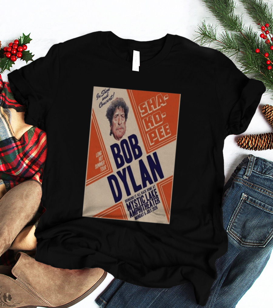 Bob Dylan Long Hot Summer Tour Mystic Lake Amphitheater Shakopee 6 July 2026 T-Shirt