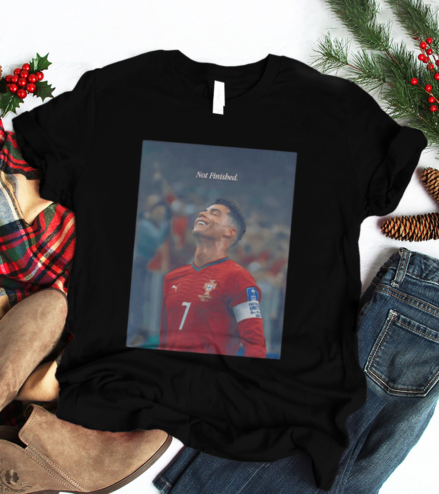 Cristiano Ronaldo Not Finished Portugal National Team Legendary Comeback Red Jersey Iconic Number 7 T-Shirt