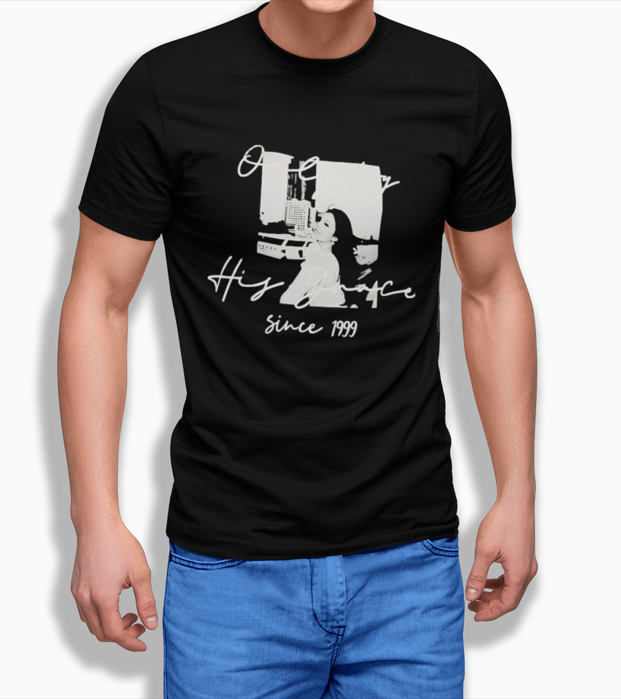 Only By His Grace Since 1999 Vintage Style Retro Technology T-Shirt