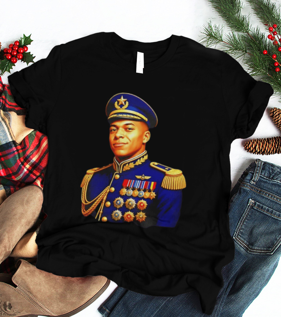 Kylian Mbappe Dictator Paris Saint Germain Military Uniform T-Shirt
